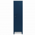 Armoire vestiaire ESTEL en métal bleu foncé