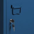 Armoire vestiaire ESTEL en métal bleu foncé