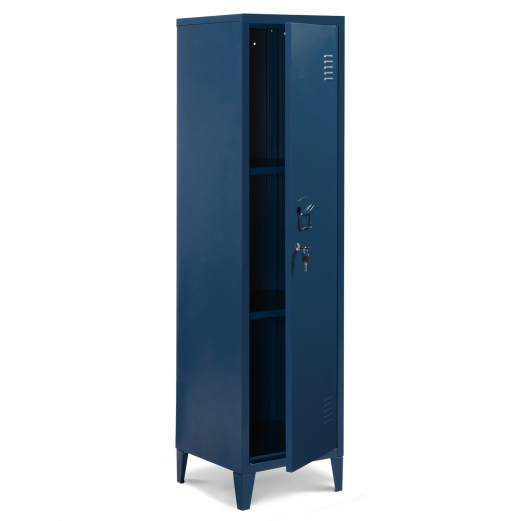 Armoire vestiaire ESTEL en métal bleu foncé
