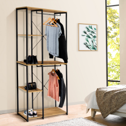 14427 - Armadio industriale doppio 90 cm Dressing double penderie DETROIT design industriel