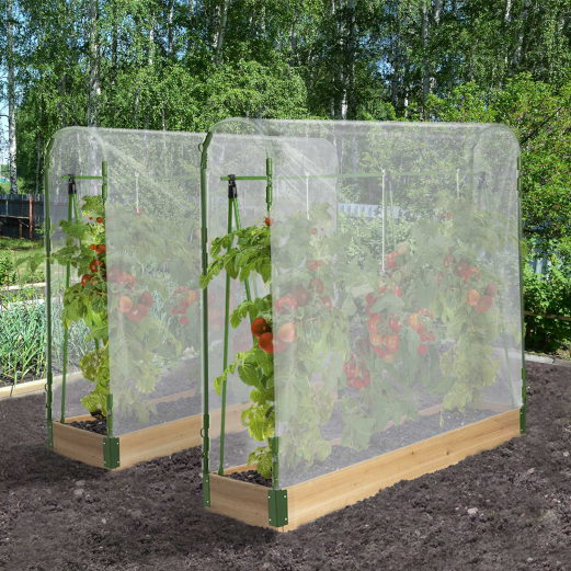 Invernaderos modulares Duo para tomates crecimiento especial kit completo lona soporte