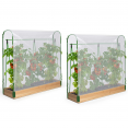 Duo serres à tomates modulable spéciale croissance kit complet bâche + support