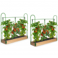 Duo serres à tomates modulable spéciale croissance kit complet bâche + support