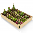 Carré potager 1,15x0,8M 12 compartiments en bois
