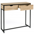 Console 2 tiroirs DETROIT design industriel