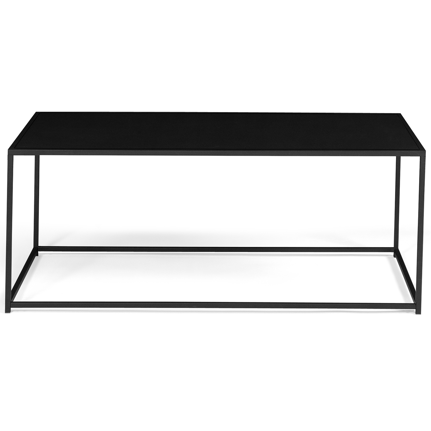 Console Davis Métal Noir Mat Design Industriel - 80x30x80 Cm