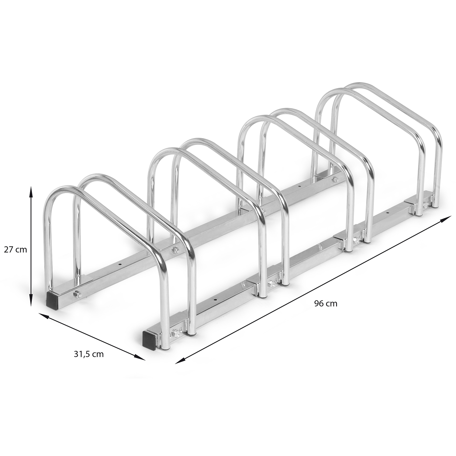 Râtelier vélo pour 4 vélos rangement vélo sol ou mural pour garage