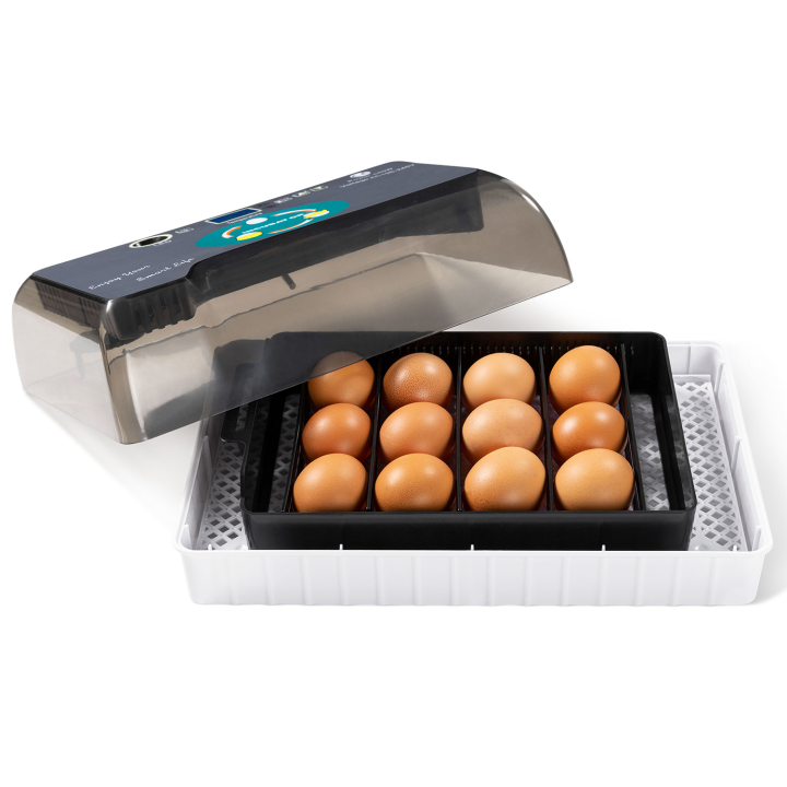 Couveuse automatique 12 œufs incubateur toutes volailles autonome avec mire œufs Couveuse automatique 12 œufs incubateur toutes volailles autonome avec mire œufs