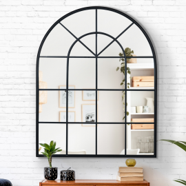Miroir verrière arche design industriel 80 x 100 cm Miroir verrière arche design industriel 80 x 100 cm