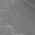 Lot de 2 rideaux thermiques gris anthracite motif géométrique 140x240 cm