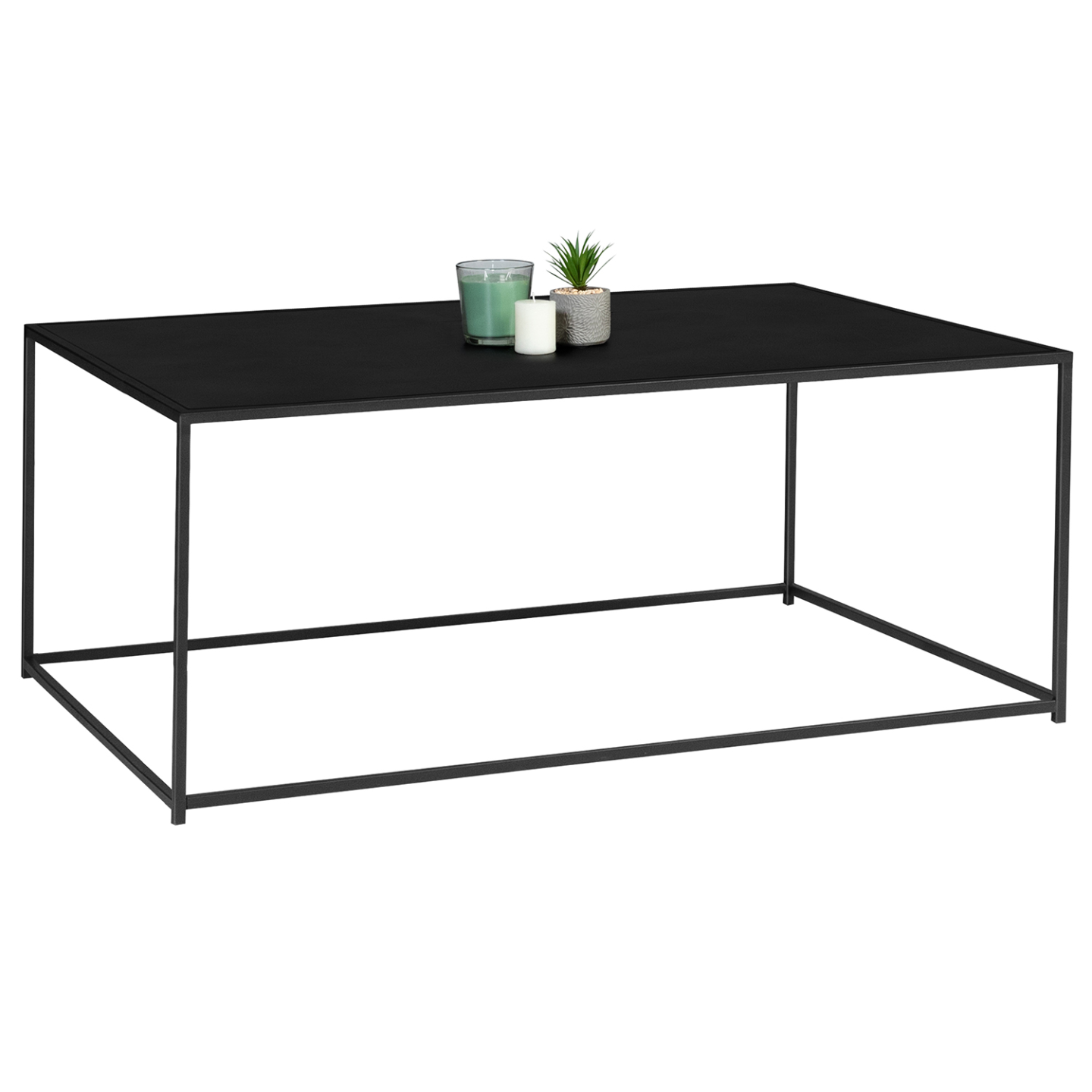 Table Basse Métal Noir Moderne main image 0