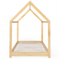 Lit cabane enfant 90 x 190 CM NEEL bois avec sommier