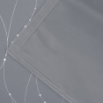Lot de 2 rideaux thermiques gris anthracite motif courbe 140x240 cm