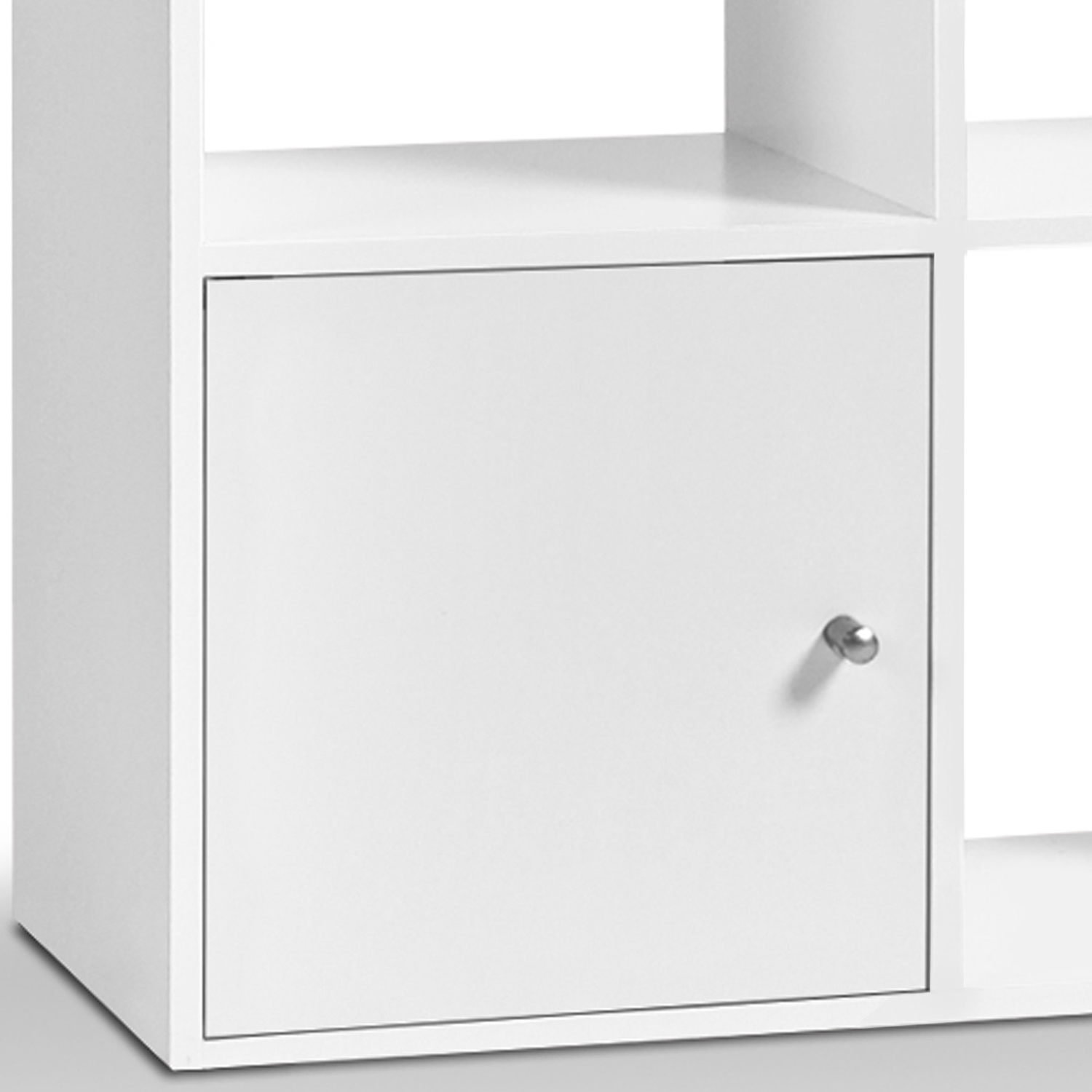 Meuble cube blanc pas cher : 12 cases, portes