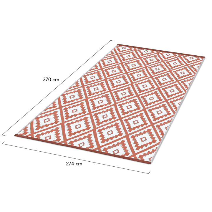 Tapis extérieur BAHAMAS terracotta 270 x 370 CM Tapis extérieur BAHAMAS terracotta 270 x 370 CM