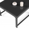Salon de jardin SIENA modulable salon d'angle en aluminium gris anthracite
