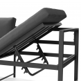 Salon de jardin SIENA modulable salon d'angle en aluminium gris anthracite