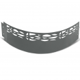 Bordurette de jardin x5 acier ajouré gris anthracite flexible L. 5 x H. 0.16 M