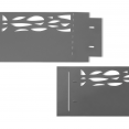 Bordurette de jardin x5 acier ajouré gris anthracite flexible L. 5 x H. 0.16 M
