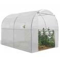 Serre tunnel de jardin 4 saisons 6M² blanche gamme maraichère ROMA 2x3M