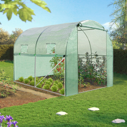 13149 - Serra 6m² con 2 finestre Serre tunnel de jardin 4 saisons 6M² verte gamme maraichère ROMA 2x3M