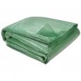 Bâche de rechange 130G/M² pour serre tunnel 6M² verte 2 sections