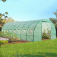Bâche de rechange 140 gr/m² pour serre tunnel 24m² verte
