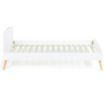 Lit simple scandinave 90 x 190 CM SOREN bois et blanc