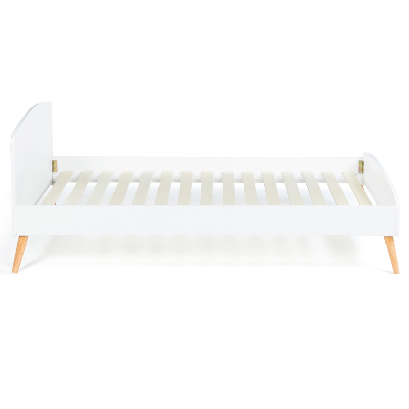 YES Lit simple pour adulte ou enfant 90 x 200cm 1 place, Style scandinave  (sans matelas) NOUVEAU - Cdiscount Maison