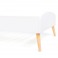 Lit simple scandinave 90 x 190 CM SOREN bois et blanc