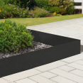 Bordurette de jardin x5 acier noir mat flexible L. 5 x H. 0.12 M