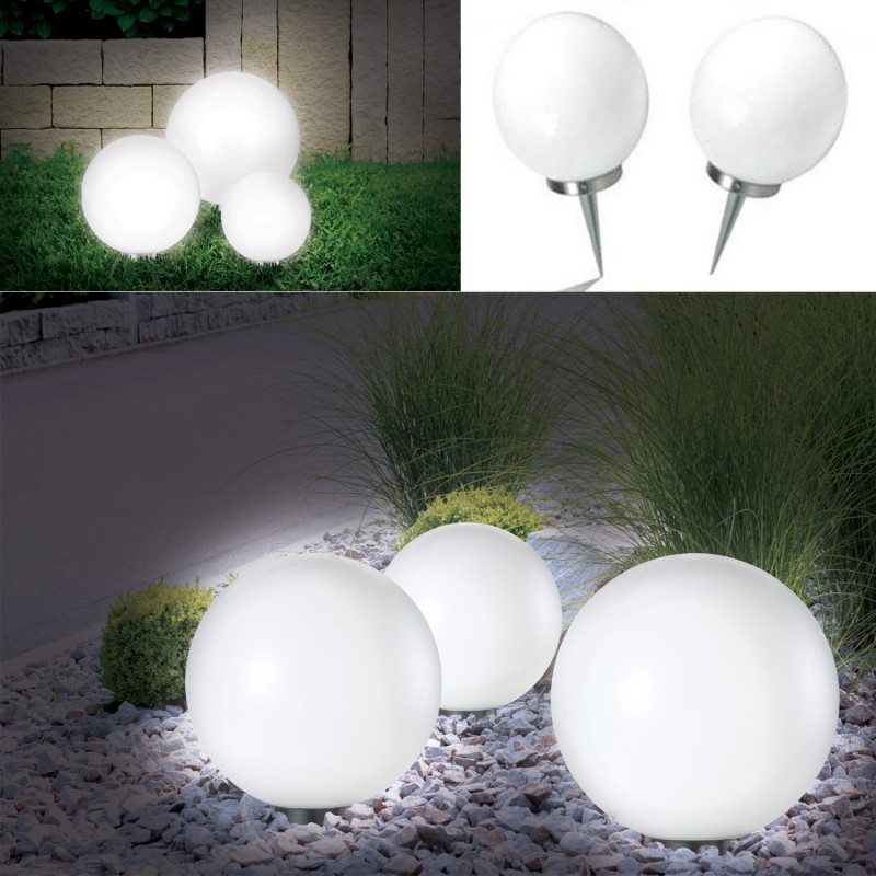 Lampe boule 15 cm led solaire X2 Eclairage et décoration 