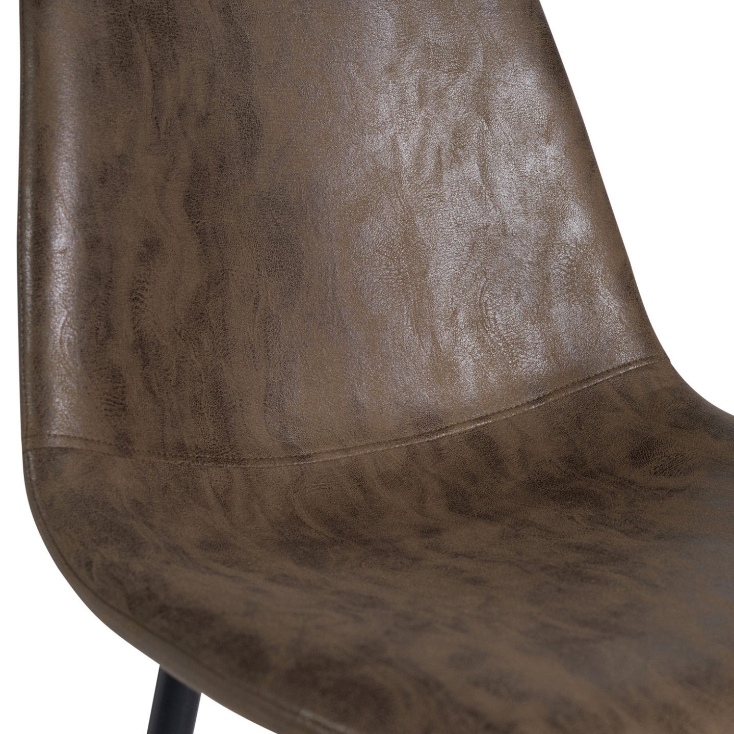 Chaise De Salle à Manger MCW-A50 II  Lot De 6 , Similicuir Imitation Daim Pieds Fonces