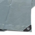 Bâche universelle 3 x 2 M grise et noire 240 gr/m²