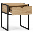 Tête de lit 145 CM + 2 tables de chevet DETROIT design industriel