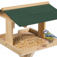 Mangeoire à oiseaux sur pied en bois nichoir extérieur 116 CM
