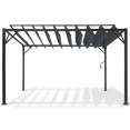 Pergola CEFALU lames orientables gris anthracite 3x4 M