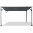 Pergola CEFALU lames orientables gris anthracite 3x4 M