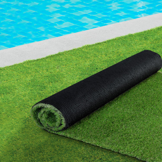 Césped artificial 1x10 m de 30 mm para jardín y balcón