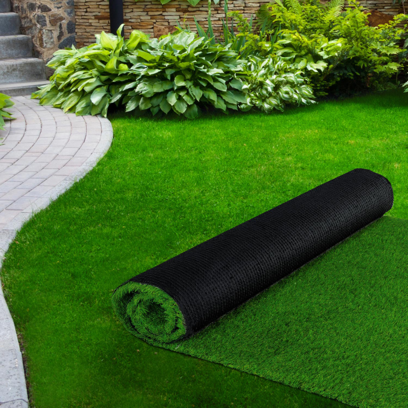 Bande de gazon artificiel vert d'herbe auto-adhésif du tapis de pelouse  150mm*10m - Cdiscount Jardin