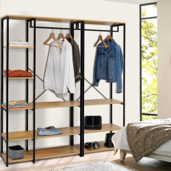 14788 - Armadio industriale 150 cm Dressing modulable DETROIT XXL design industriel