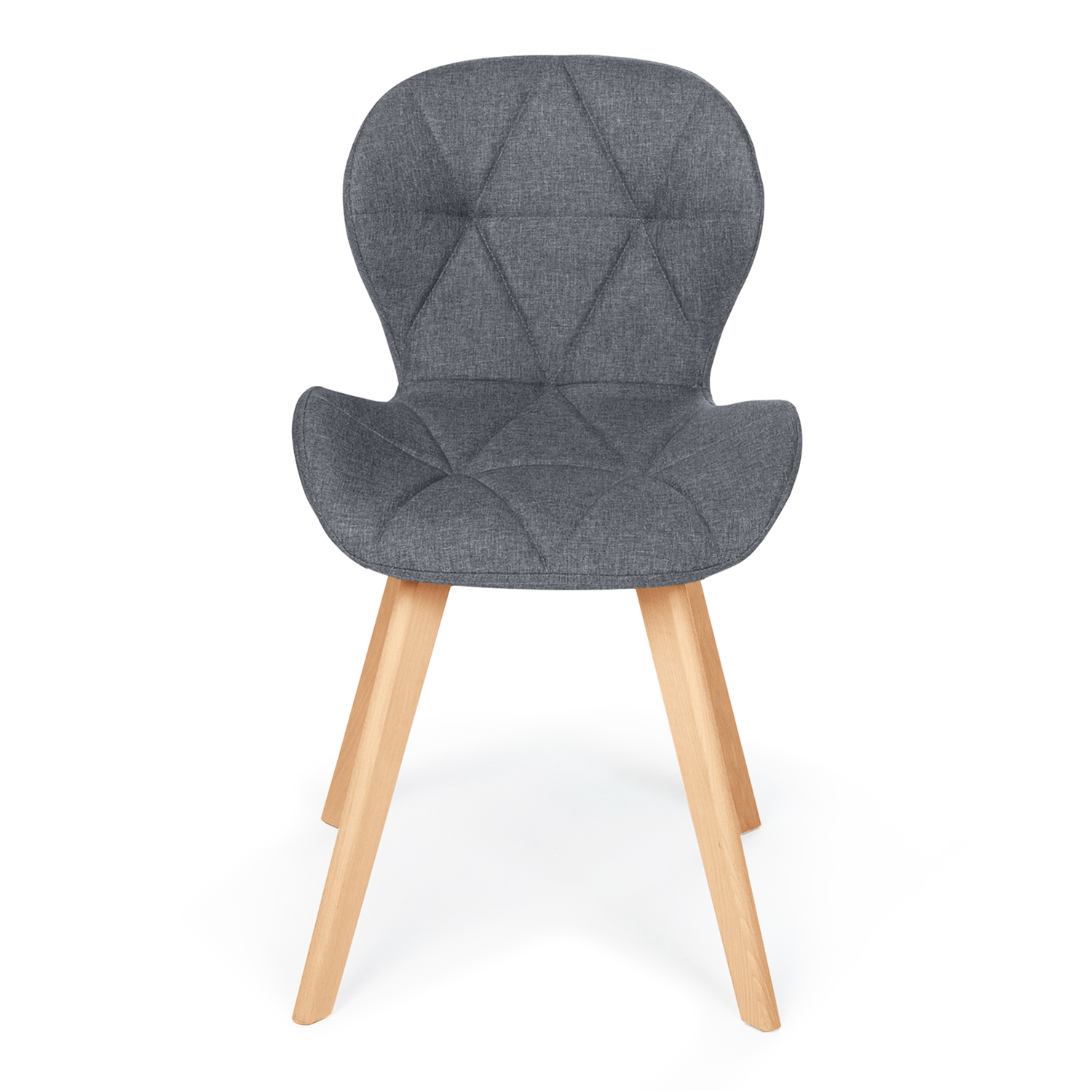 Lot De 4 Chaises ROBINE En Tissu Beige - Hauteur 79cm, Dimensions 46x50cm, Neuves