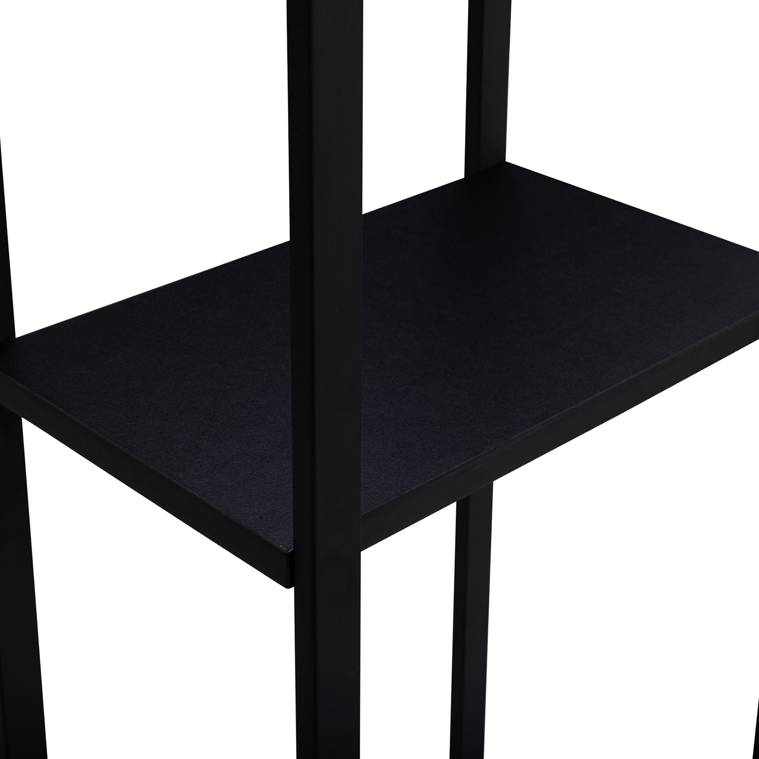 Range bûches vertical acier noir avec étagère h.170 cm pour