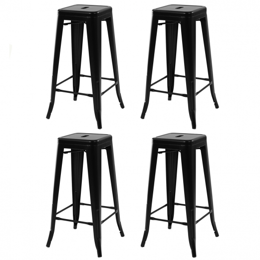 Lot 5 tabourets en plastiques empilables : Mon tabouret de bar