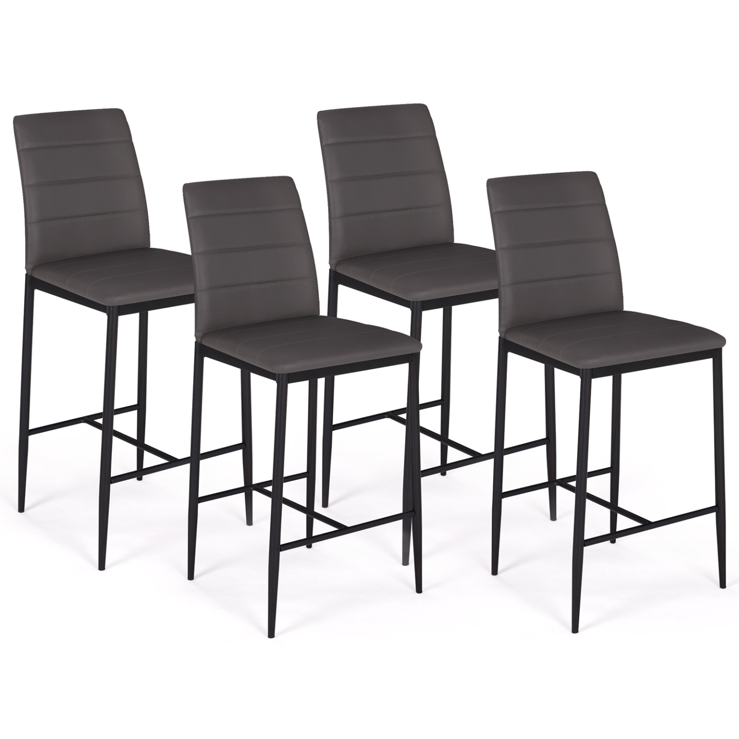 Furniturer Conjunto De 2 Taburetes De Bar Modernos Contemporáneos Sin