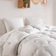 Couette 220x240 CM ELLIE blanche microfibre 700 gr + 2 oreillers