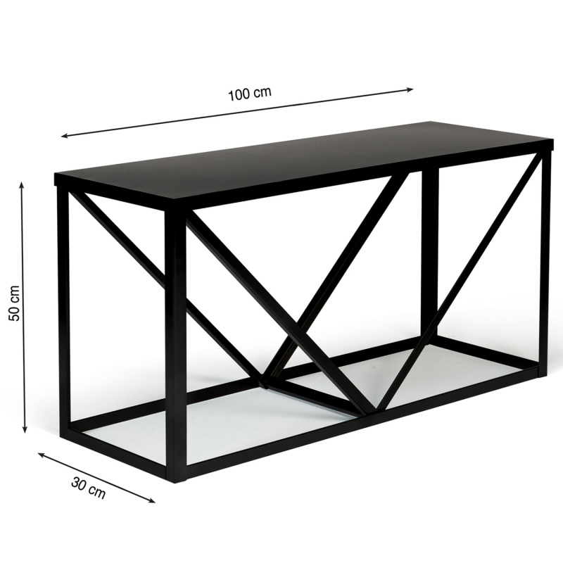 Range-bûches pour usage intérieur extérieur porte-bûches design support  rangement bois de chauffage en acier 40 x 30 x 50 cm noir 03_0006295  HELLOSHOP26 Pas Cher 