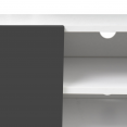 Meuble TV ELI blanc portes gris anthracite