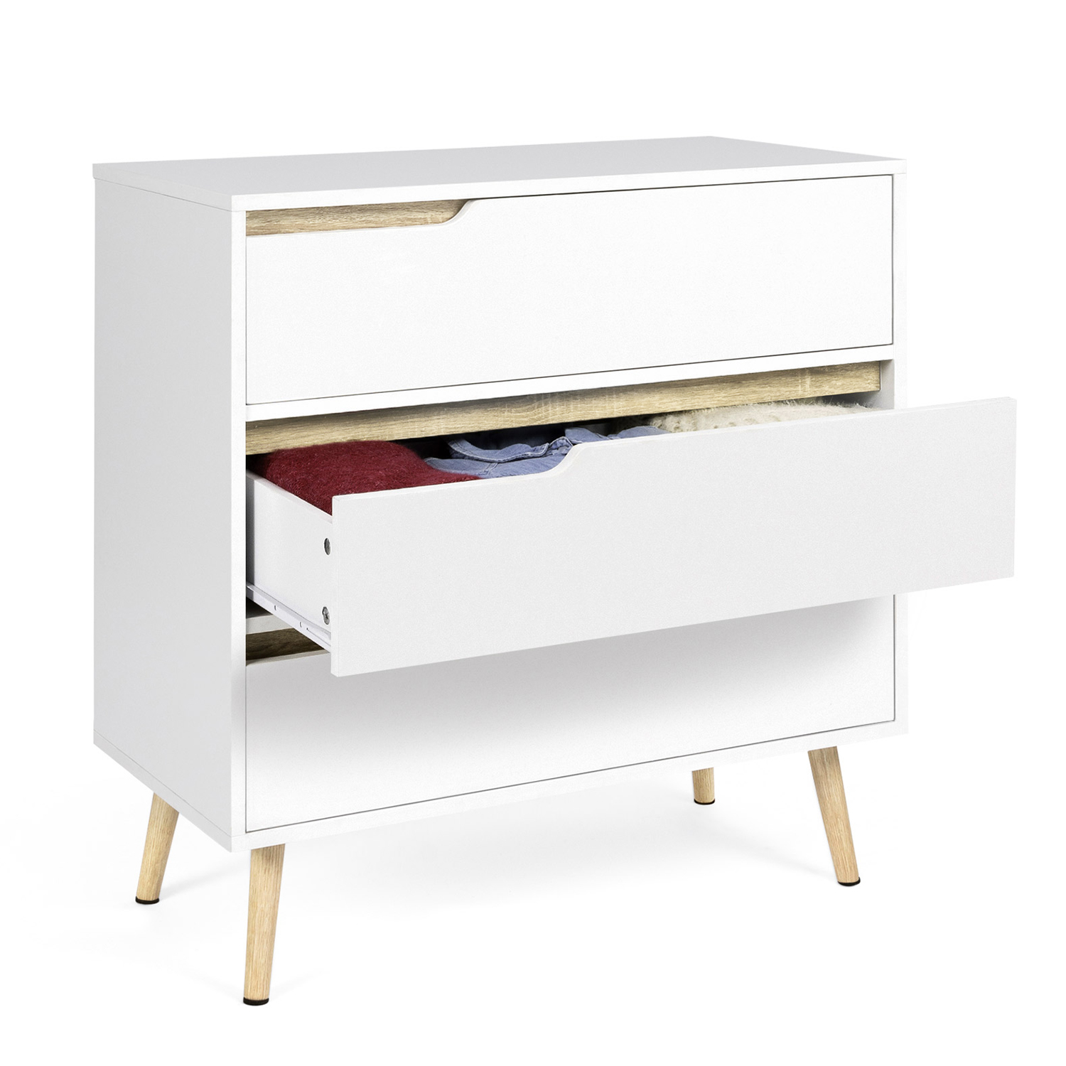 Commode Industrielle 6 Tiroirs Dépareillés - SACRAMENTO | ID Market