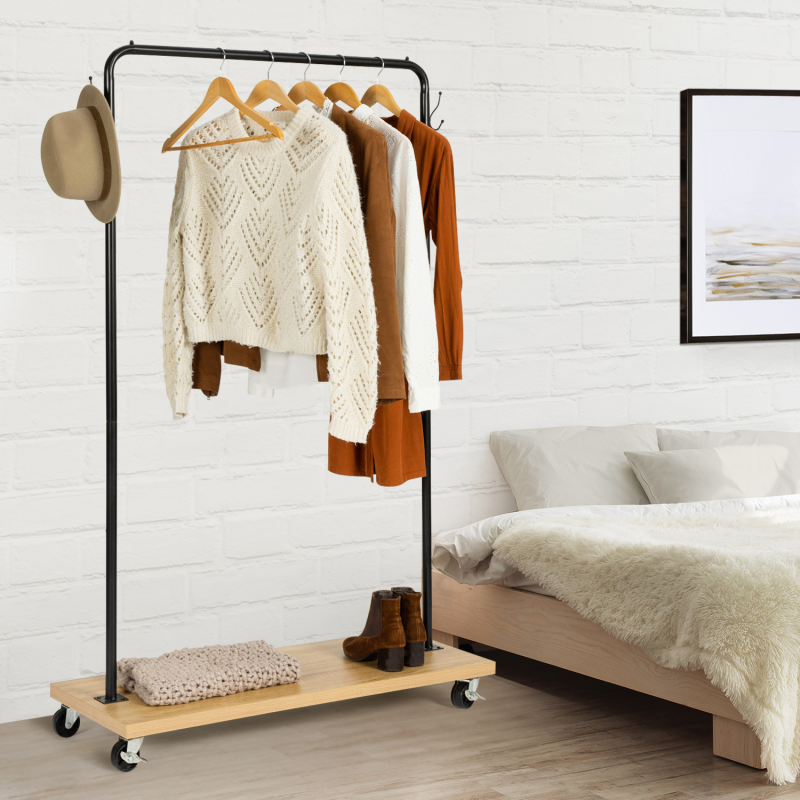 Portant Vêtements en Bois Chambre Enfant